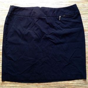 Lane Bryant Skirt Plus Sz 18 Black Back Zip Pencil